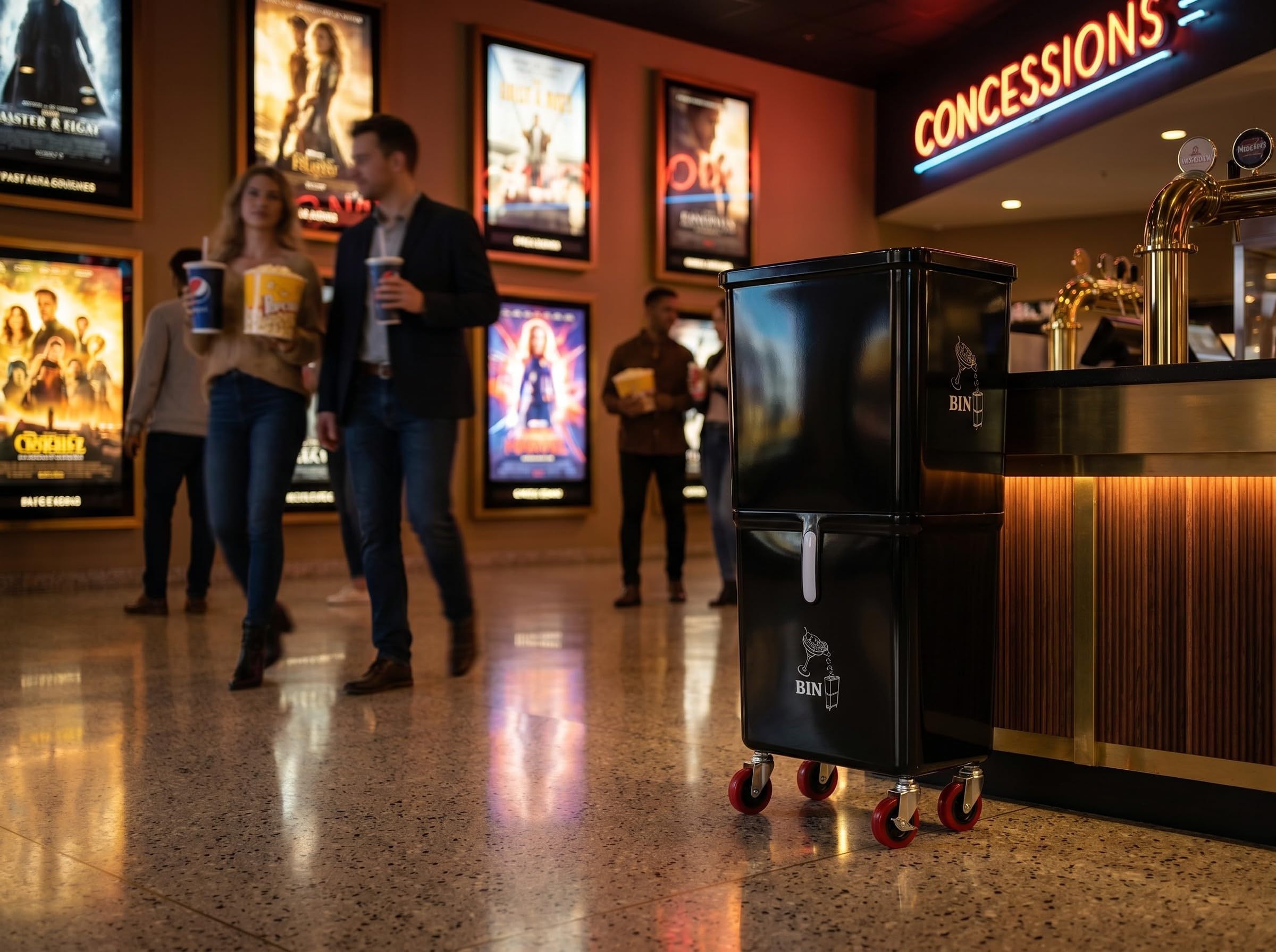 Para bebidas sobrantes, negro, tina de bebidas, contenedor de eliminación de bebidas, recoger cócteles, adornar, té, cerveza, vino, hielo y equipo de bar