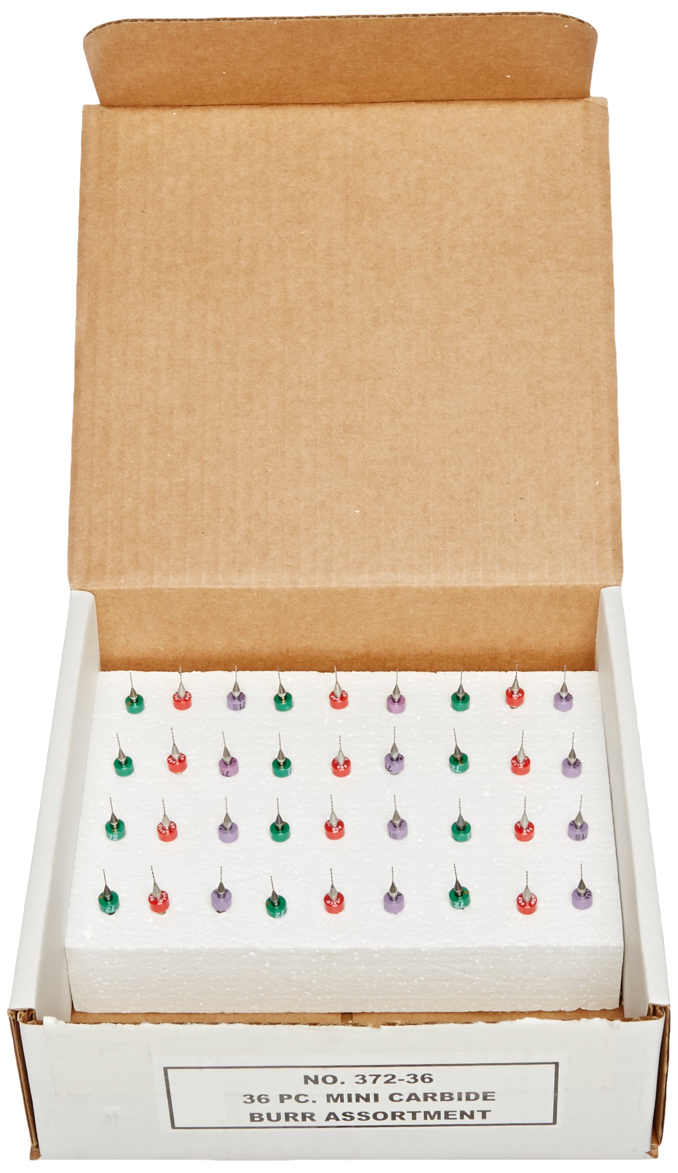 Mini fraises en carbure de tungstène Enkay 372-36 pour micro-fraisage et gravure 36 pièces