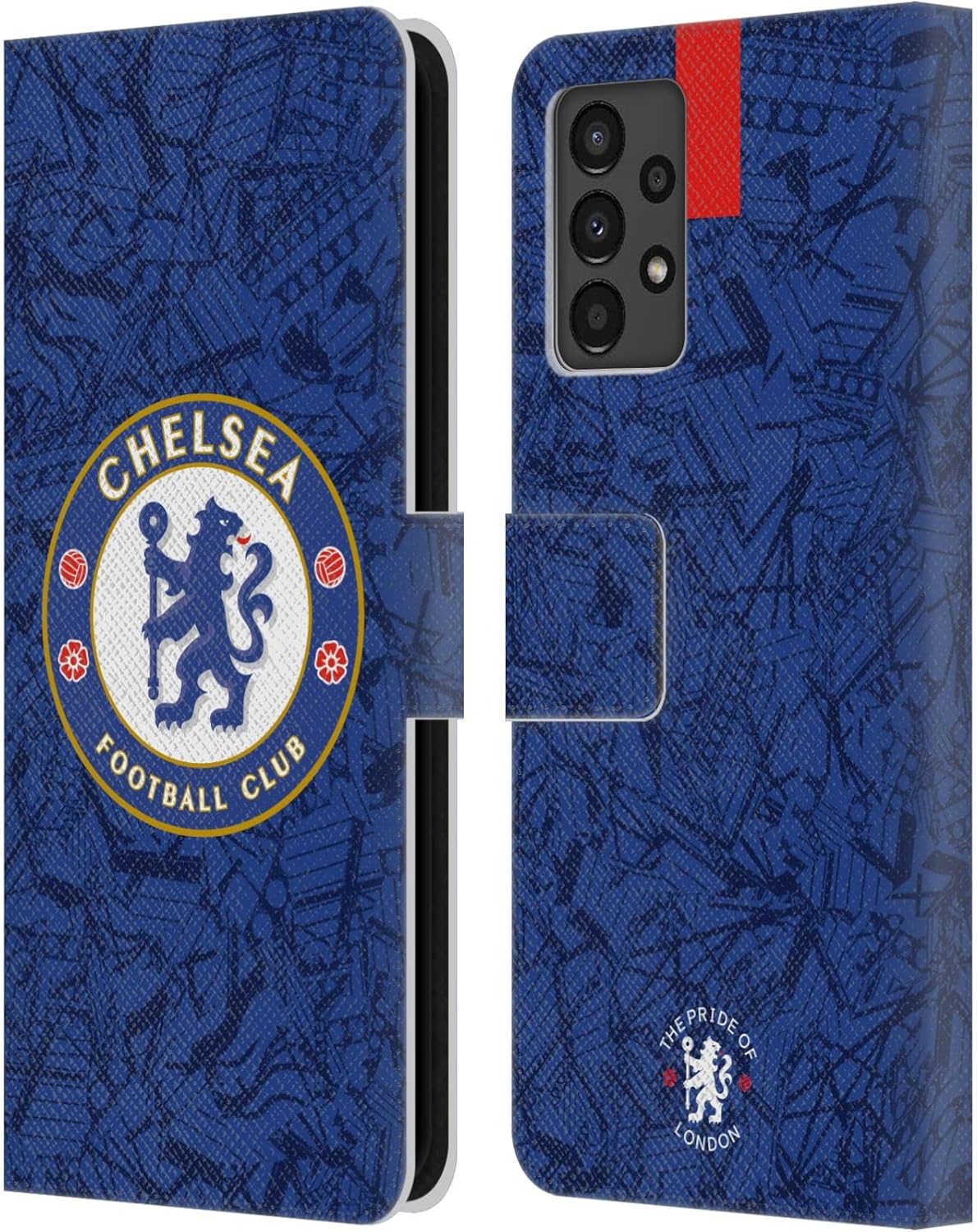 Head Case Designs Officially Licensed Chelsea Football Club Home 2019/20 Kit Leather Flip Case Compatible with Samsung Galaxy A13 (2022)