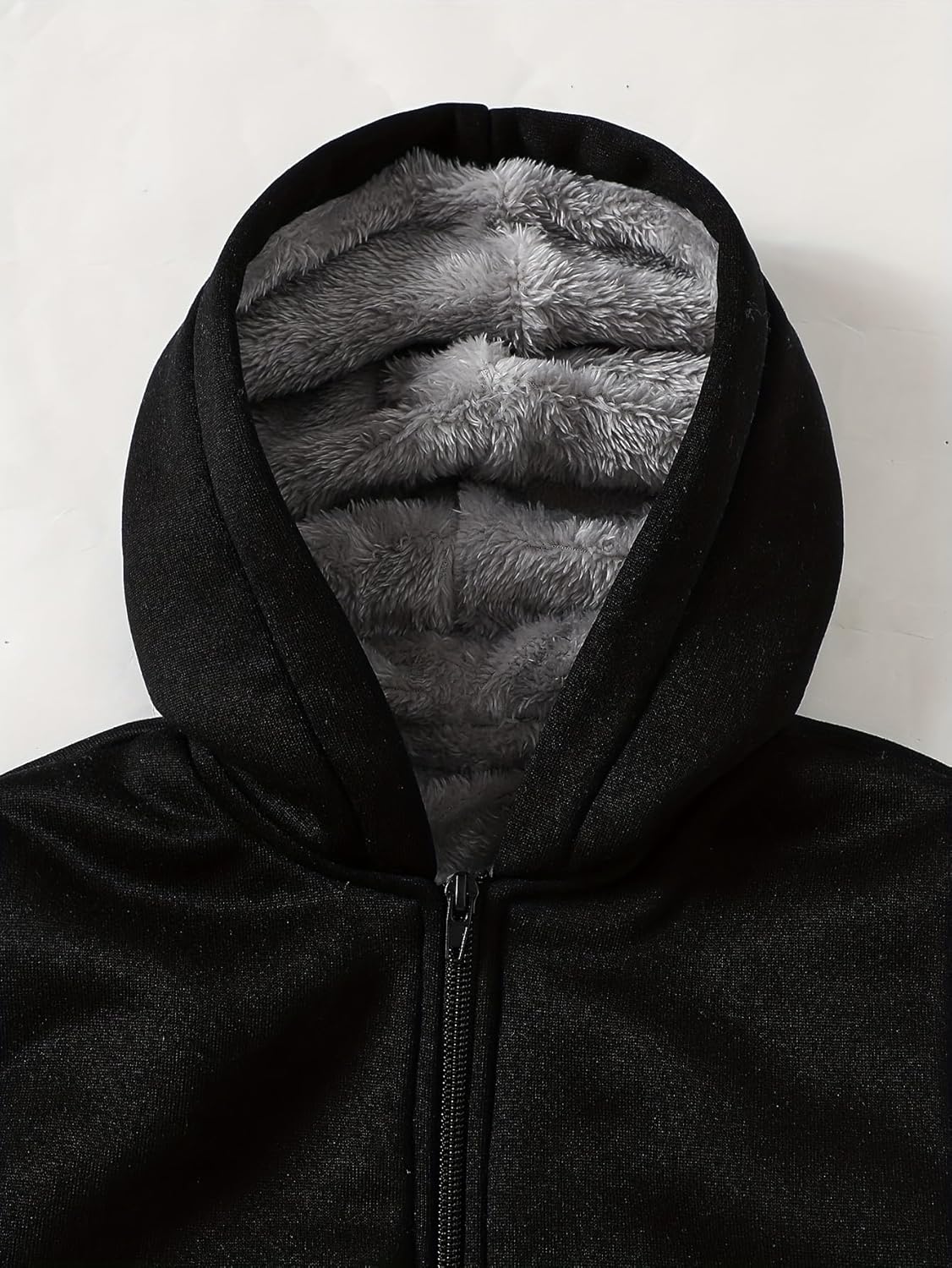 Kids Hoodie Fleece Jacket Warm Lined Zip Up Hooded Soft Winter Coat Boys School Outerwear 4-12Y - Image 5