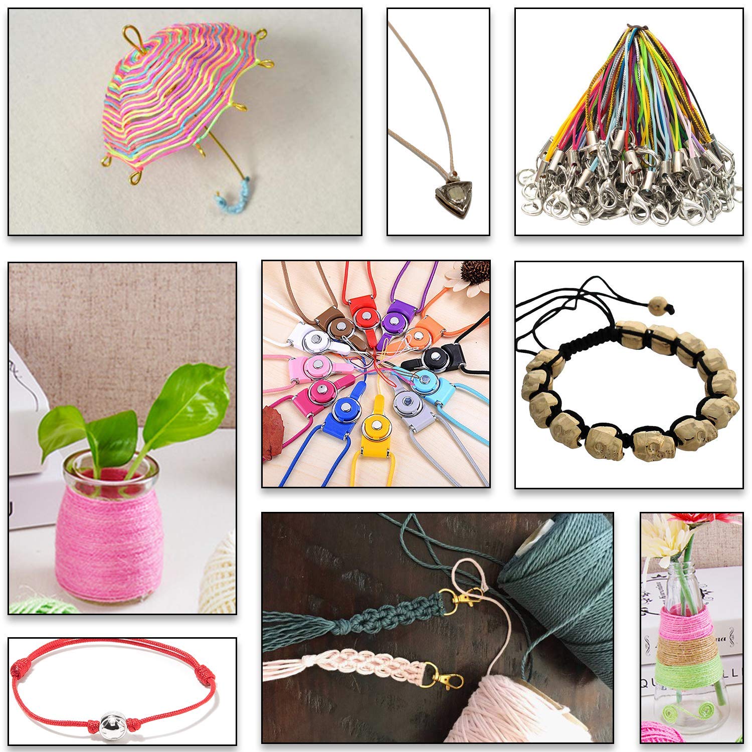 Trimming Shop Cordon En Nylon Satiné Tressé 1,2 Mm Pour