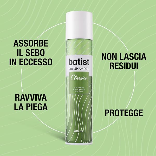 Batist Dry Shampoo Classico, 200ml - 3