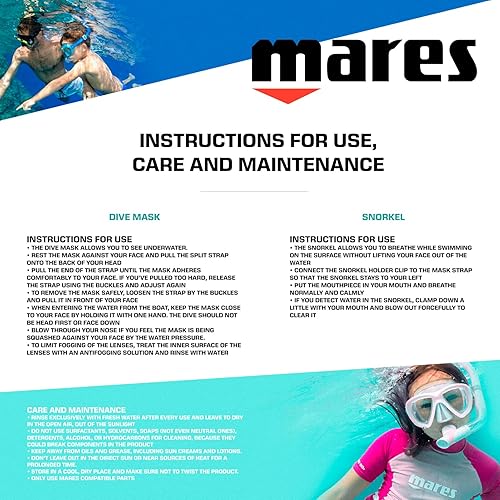 Miniatura 7 de Cabeza por Mares Youth pirata, máscara y Snorkel Combo