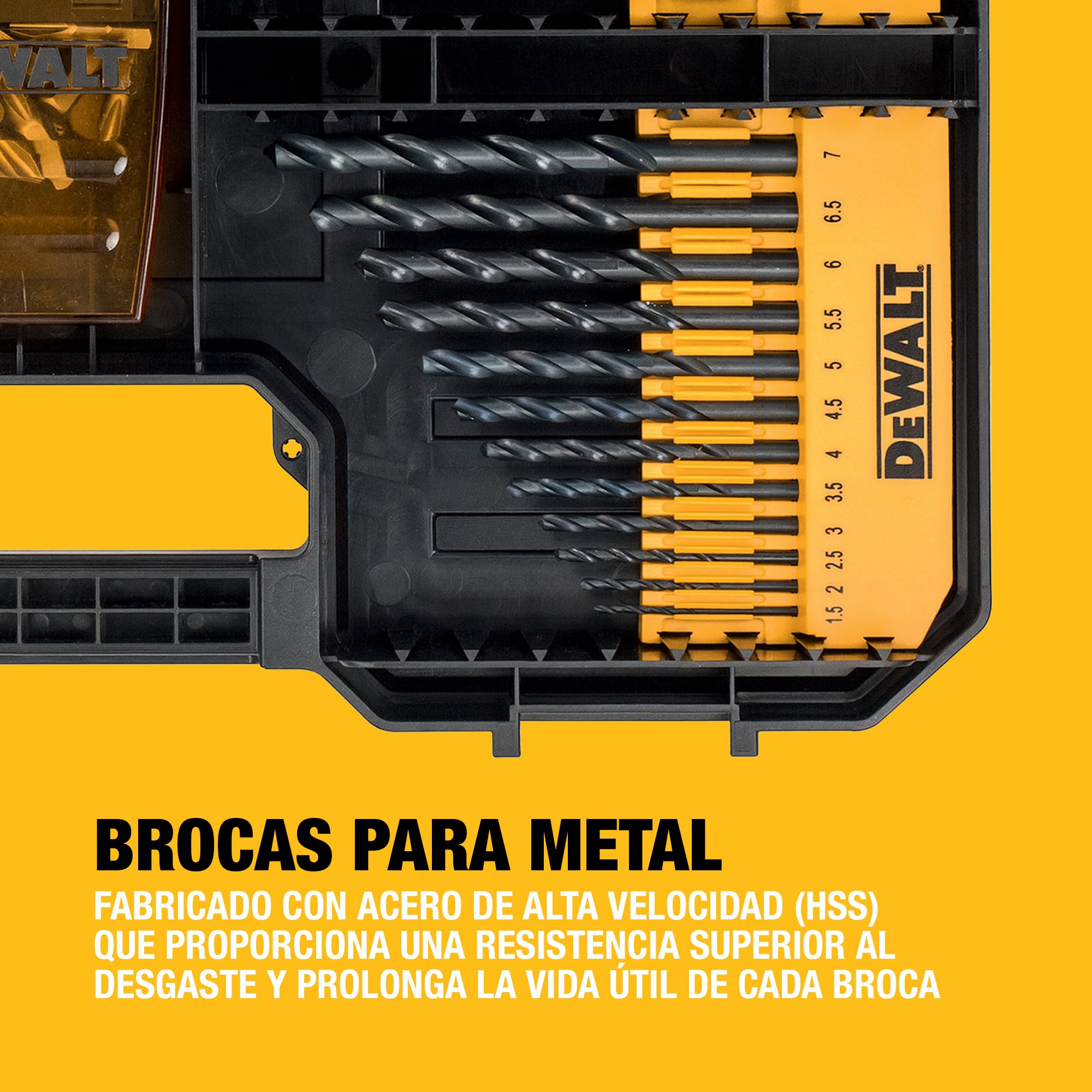 DEWALT Juego de Puntas y Brocas de Alto Rendimiento (100 piezas), compatible con cajón Tstak IV, DT71569-QZ