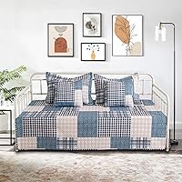 Vista 9 de Juego de Funda para Sofá Cama de 5 Piezas Juegos de Ropa de Cama para Sofá Cama Twin para Todas las Estaciones Edredón Ligero para Sofá Cama