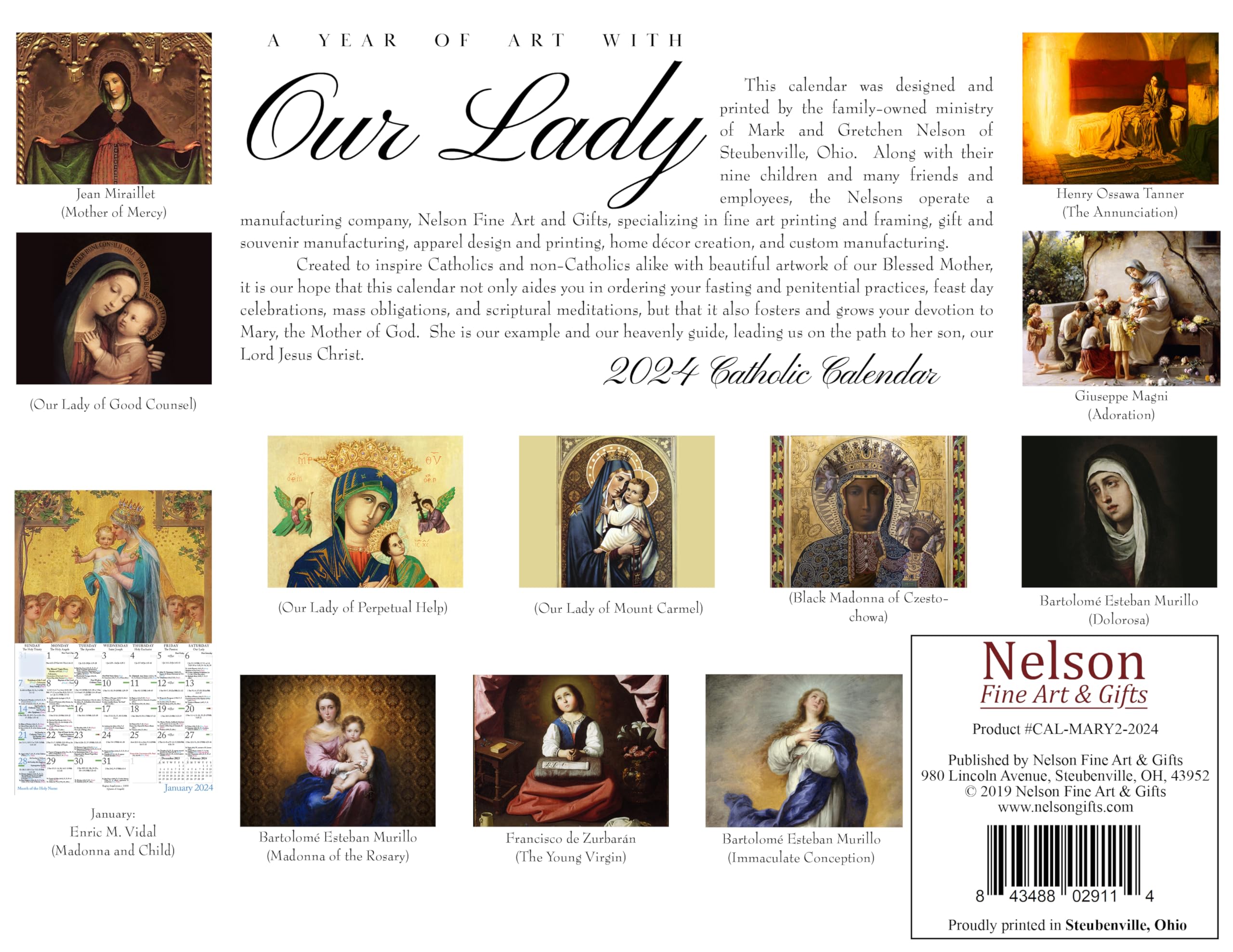 Amazon.com: Catholic Liturgical Calendar 2024: Our Lady : Office Products
