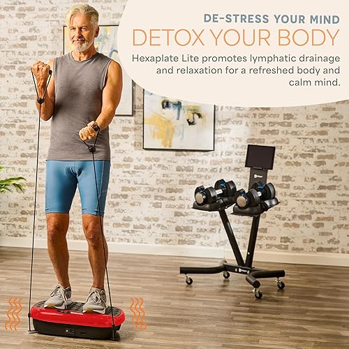 Miniatura 9 de Lifepro Vibration Plate Exercise Machine with Magnetic Acupoints - Full Body Vibration Platform for Beginners and Recovery - Ideal Lymphatic Negro