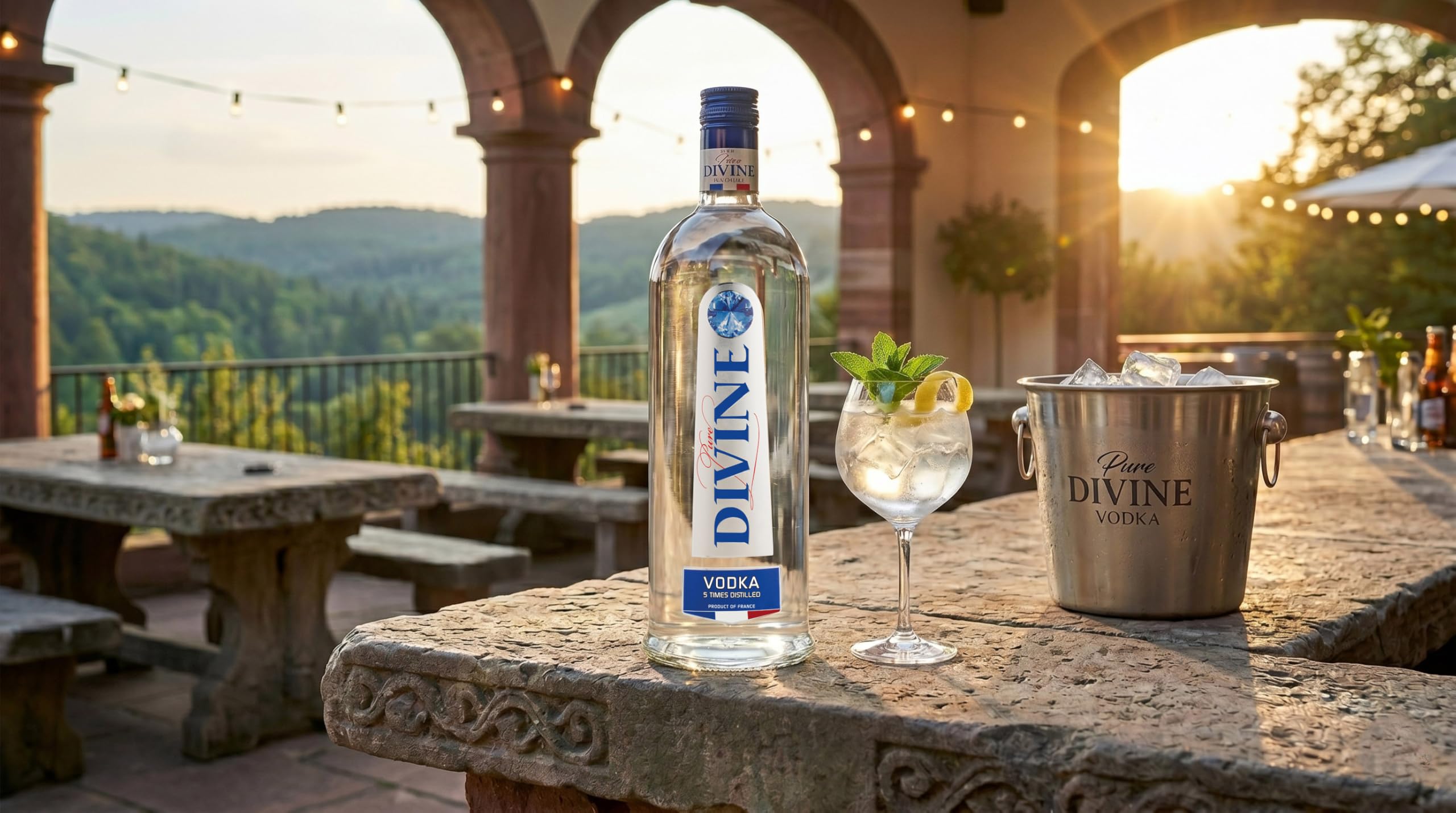 Pure Divine - Französischer Vodka aus den Nordvogesen - 37.5 Prozent Vol (1 x 0,7 l)