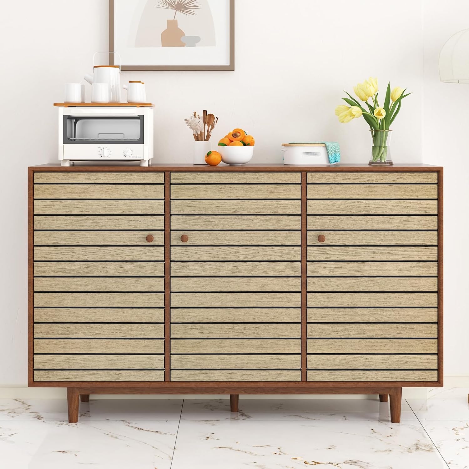 Light Brown Wood Wall Panels Acoustic Shiplap Wood Slat Wall Panel Peel and Stick Wallpaper 3D Vertical Striped Wooden Paneling Peel and Stick Countertops Backsplash Bedroom Cabinet Ceiling