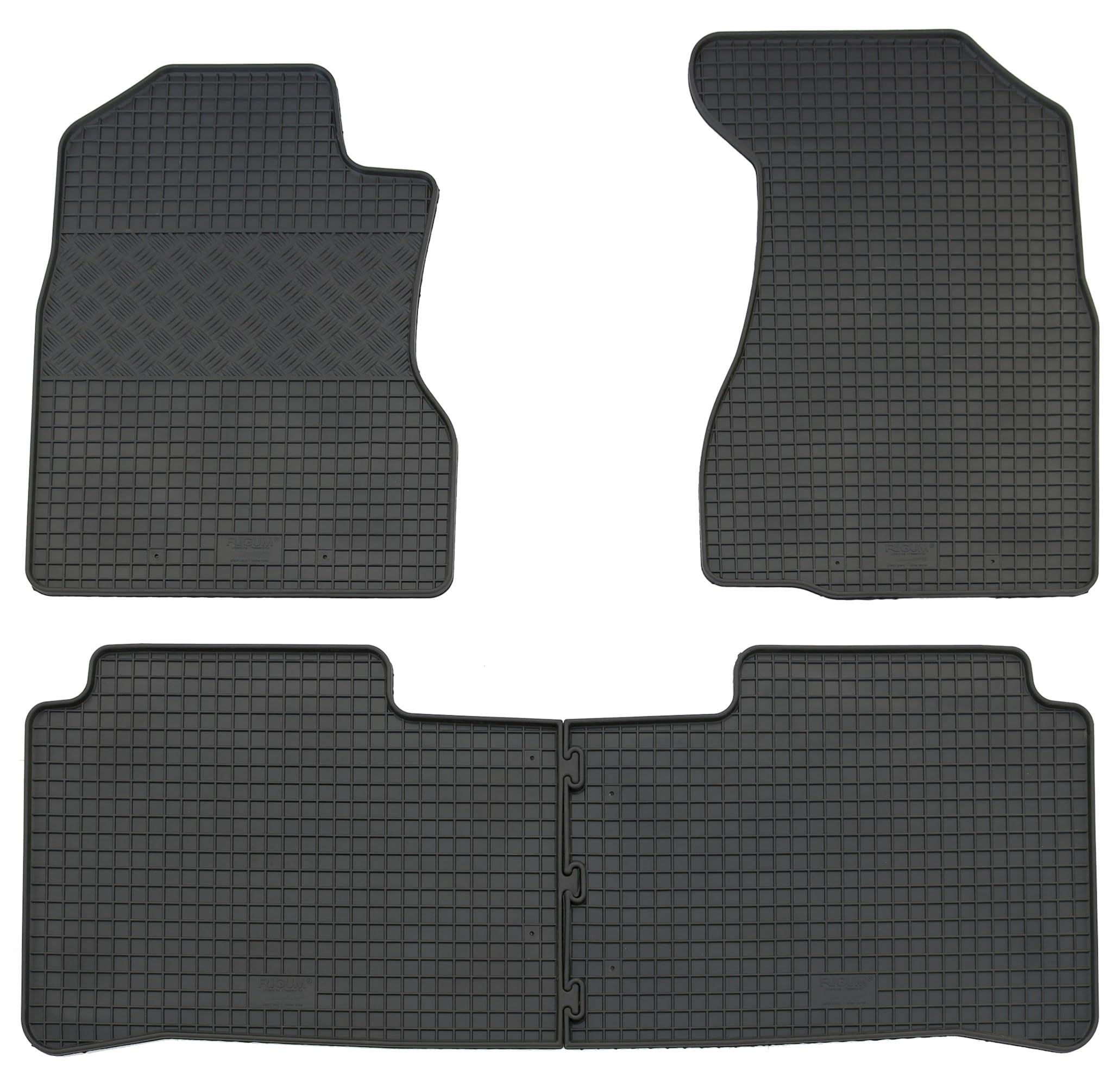 AD Tuning Juego de Alfombrillas de Goma, 4 Piezas