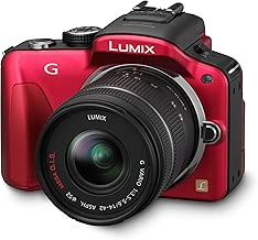 Panasonic Lumix DMC-G3 16 1MP Compact System Camera Kit Red with 14-42mm Lumix VARIO 5-5 ASPH MEGA OIS Lens Panasonic Lumix DMC-G3 16 1MP Compact System Camera Kit Red with 14-42mm Lumix VARIO 5-5 ASPH MEGA OIS Lens