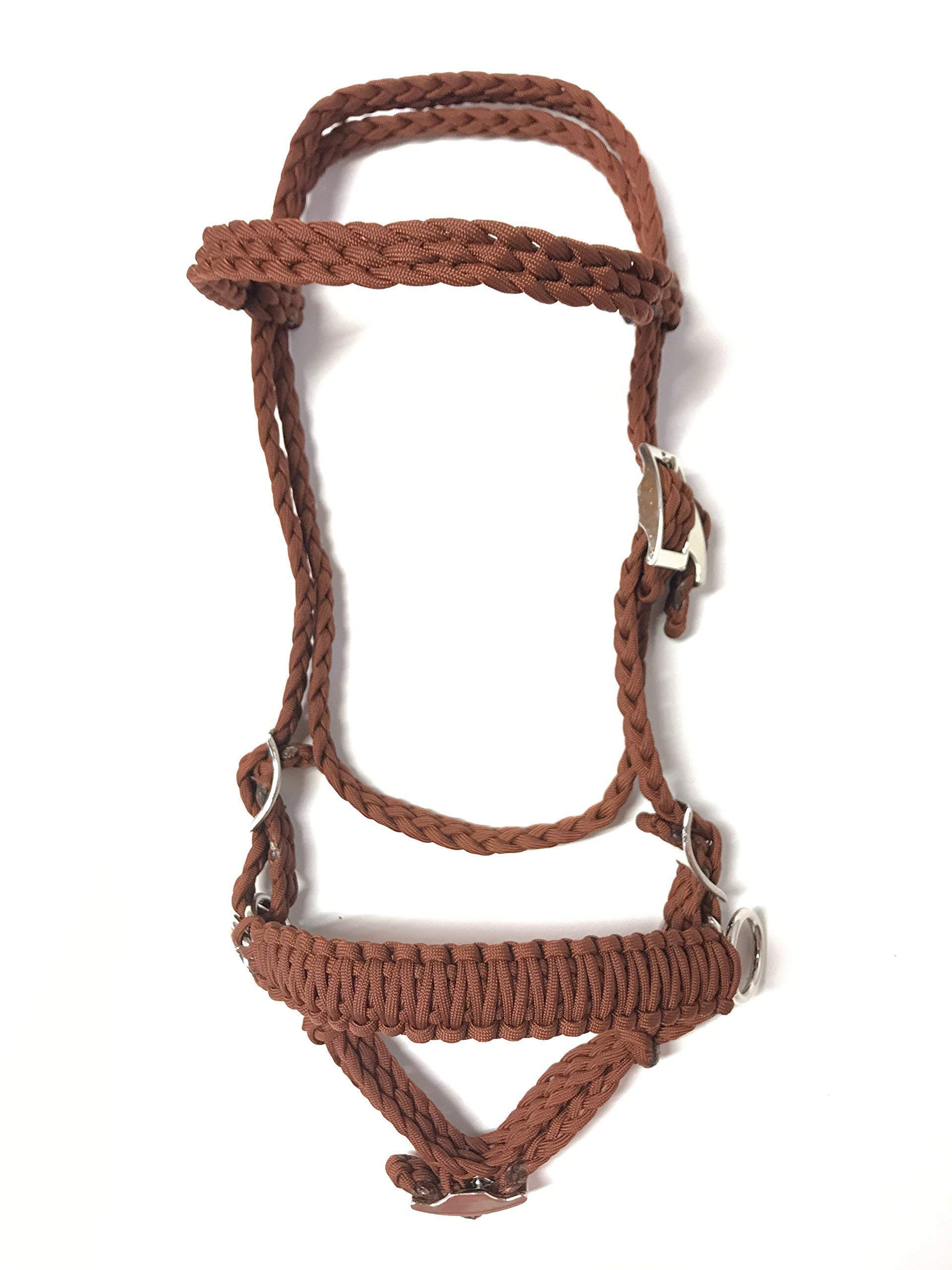 Amazon.com: pony bitless bridle pony tack Brown side pull