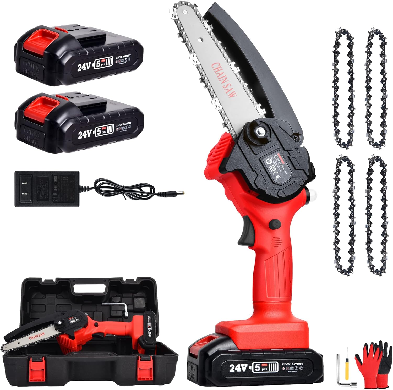 BEST Mini Chainsaw 6 Inch, Gardtech Cordless Chainsaw