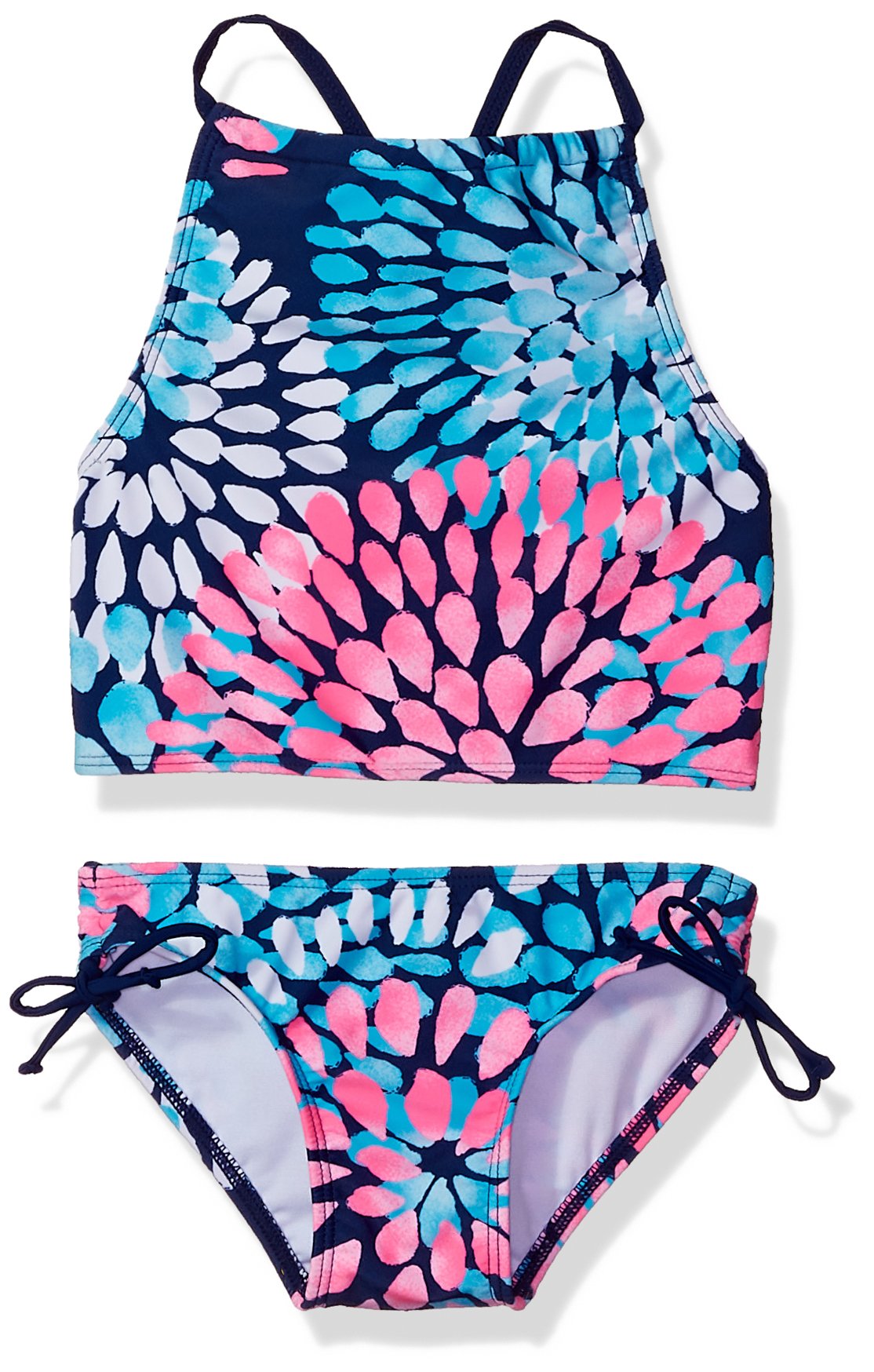 Kanu Surf Girls Willow V-Neck Bikini - 2-Piece Tie-Dye Swimsuits, UPF 50+, Sizes 2-14