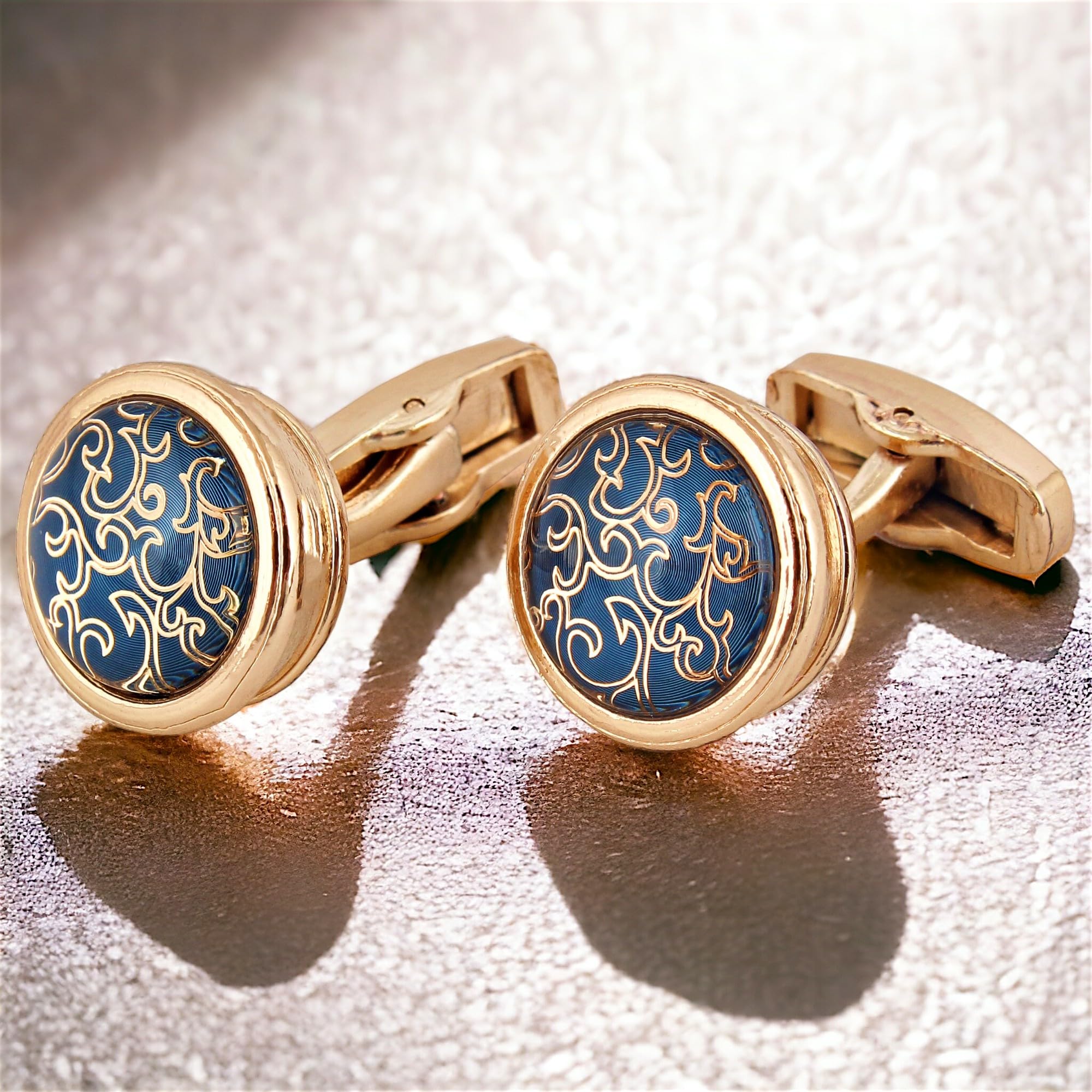 Golden Alloy Sleeve Button Formal Cuff Wedding Shirt Button