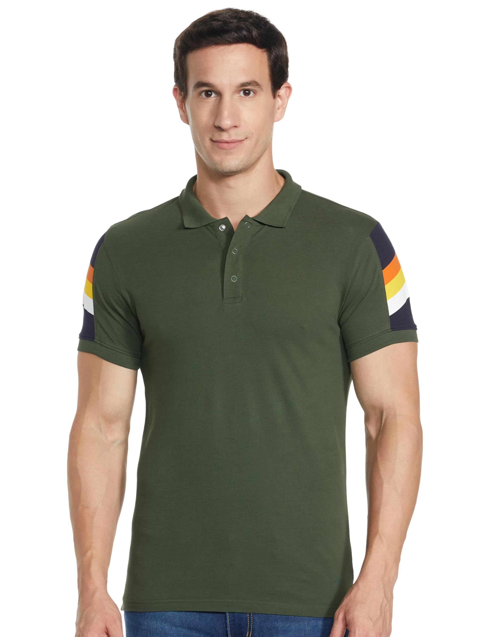 United Colors of Benetton Men's Solid Regular Fit Polo Shirt-picture-33