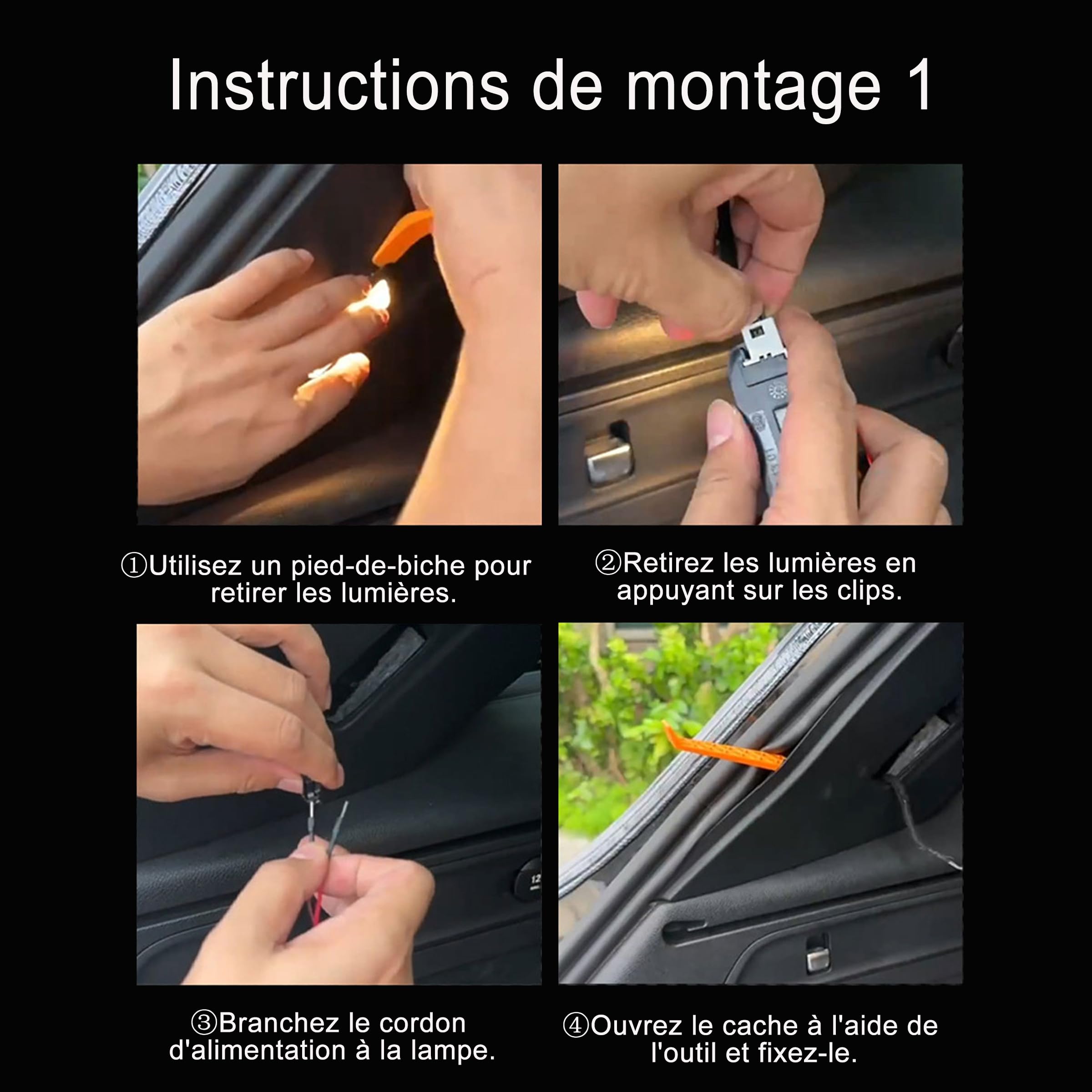 Bande lumineuse LED flexible pour coffre de voiture, 400 cm, facile à installer, étanche, ajustement universel pour coffre de voiture, SUV, blanc