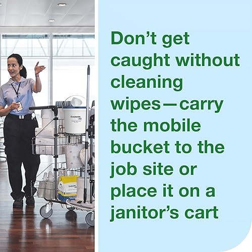 Miniatura 4 de Everwipe - Cubetas móviles para toallitas húmedas blancas, resellables, compatibles con Everwipe Wipes Roll, 2 cubos, 192811 (10-BKT-2)