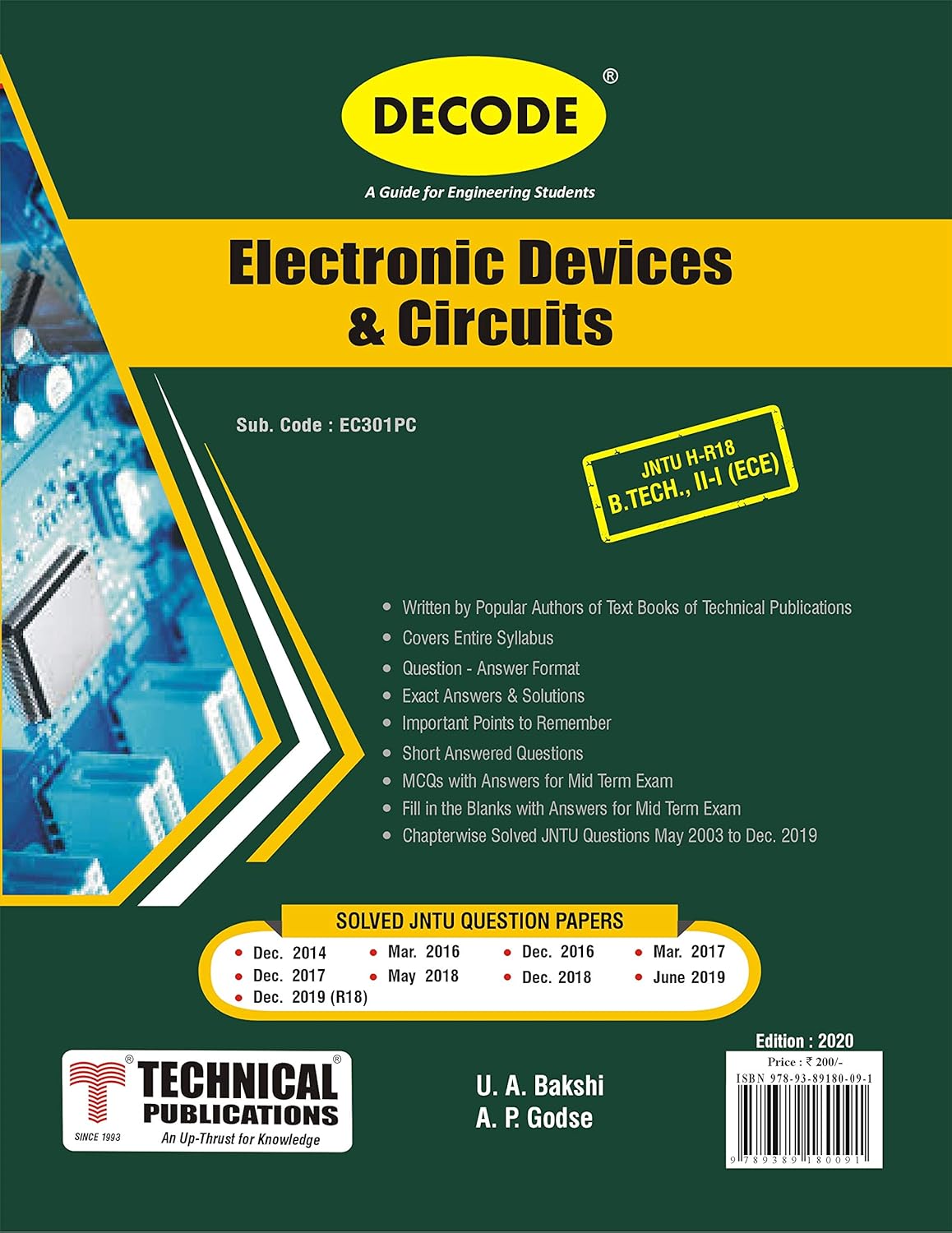 Decode Electronic Devices and Circuits for JNTUH 18 Course (II I
