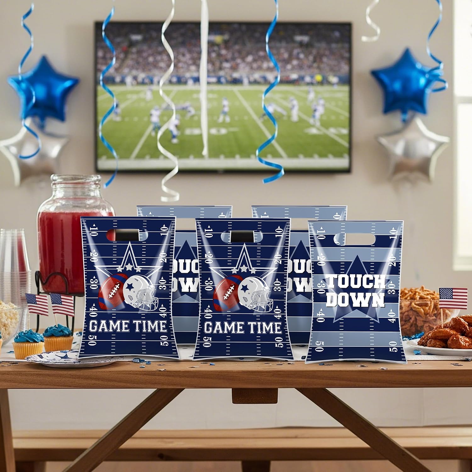 Hokinaa Football Party Favors Bags - 50 Pcs Cowboy Birthday Decorations image 3