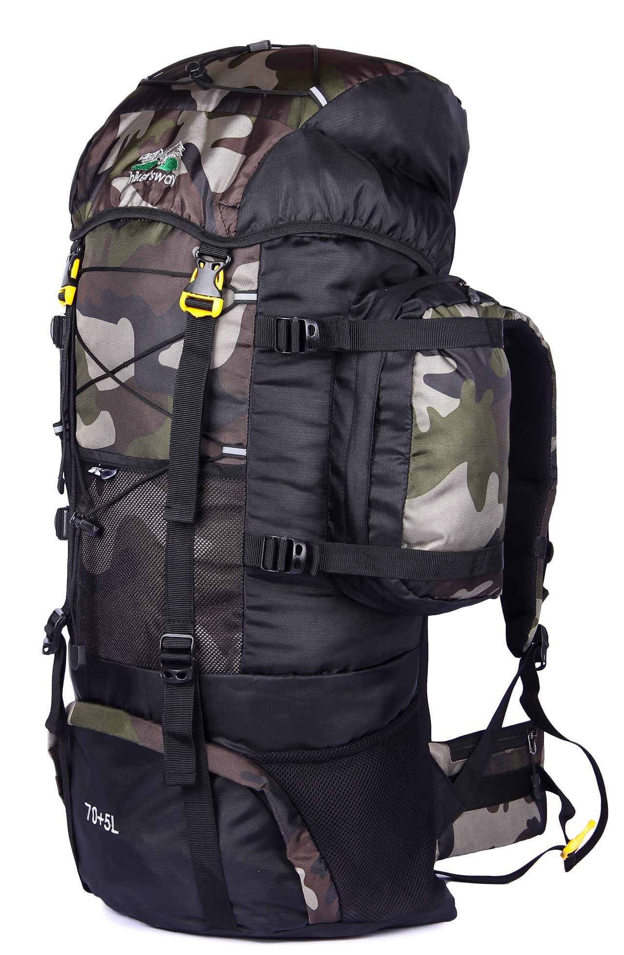 hiker's way 70+5 Ltrs Rucksack bags for menTravelling bags for men trekking camping hiking backpacks-picture-20