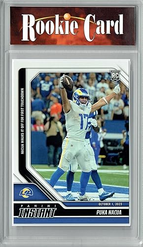 Certified Mint+ Puka Nacua 2023 Panini Instant #7 Walk Off 1st TD 1960 Los Angeles Rams Rookie Card