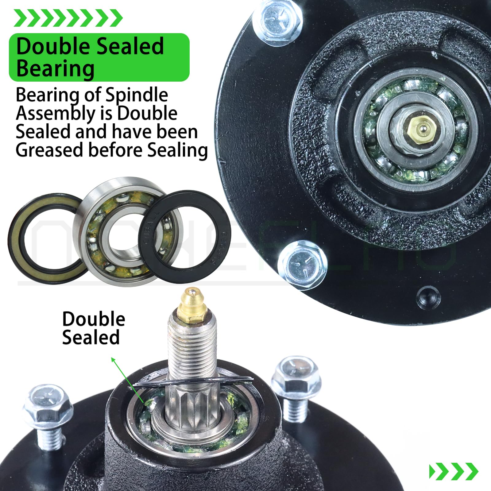 Amazon.com: NICHEFLAG 539131898 Spindle Assembly Pre-Greased