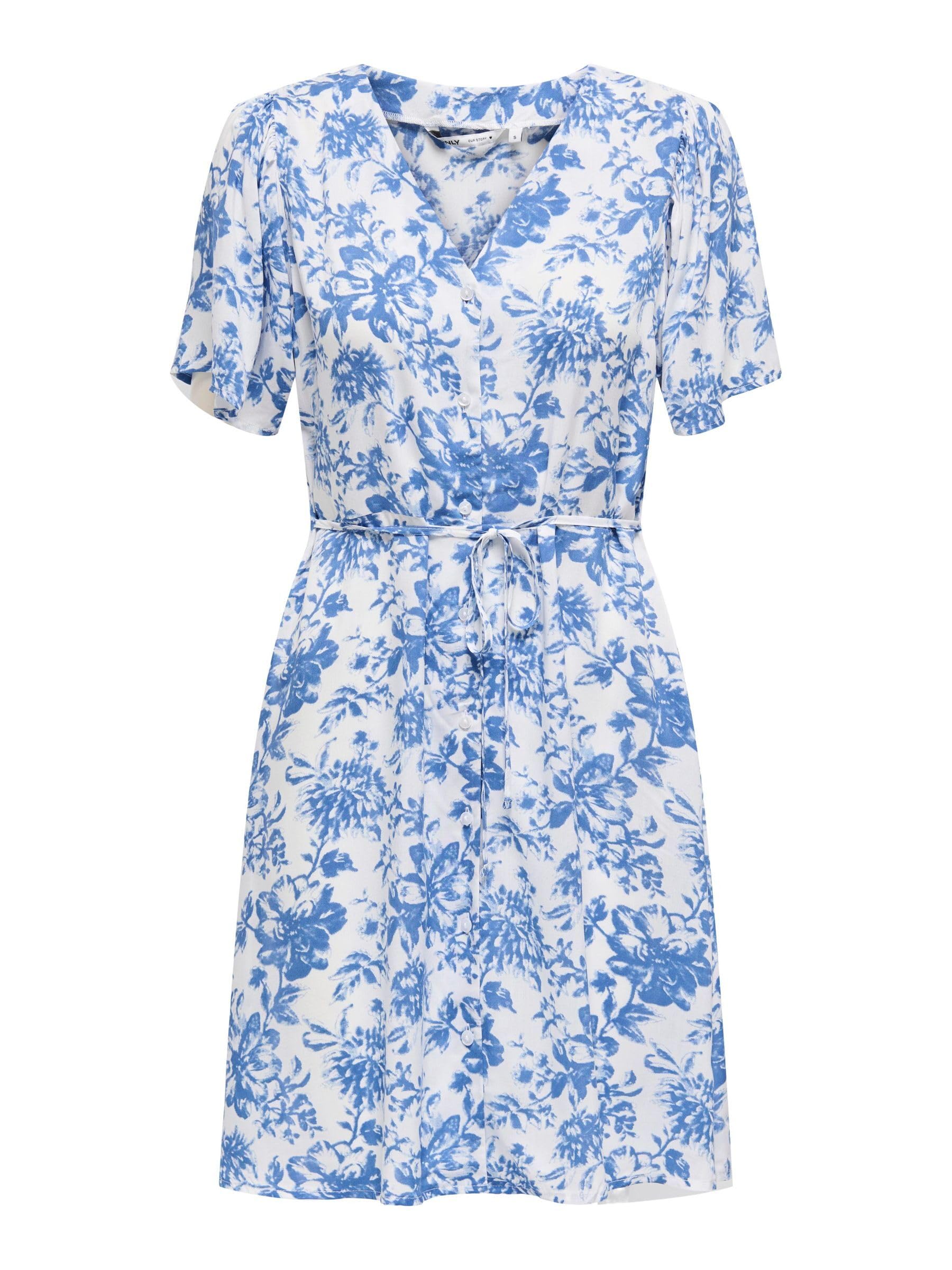 ONLY Onlevida S/S Short Dress WVN Noos, Cloud Dancer, XS