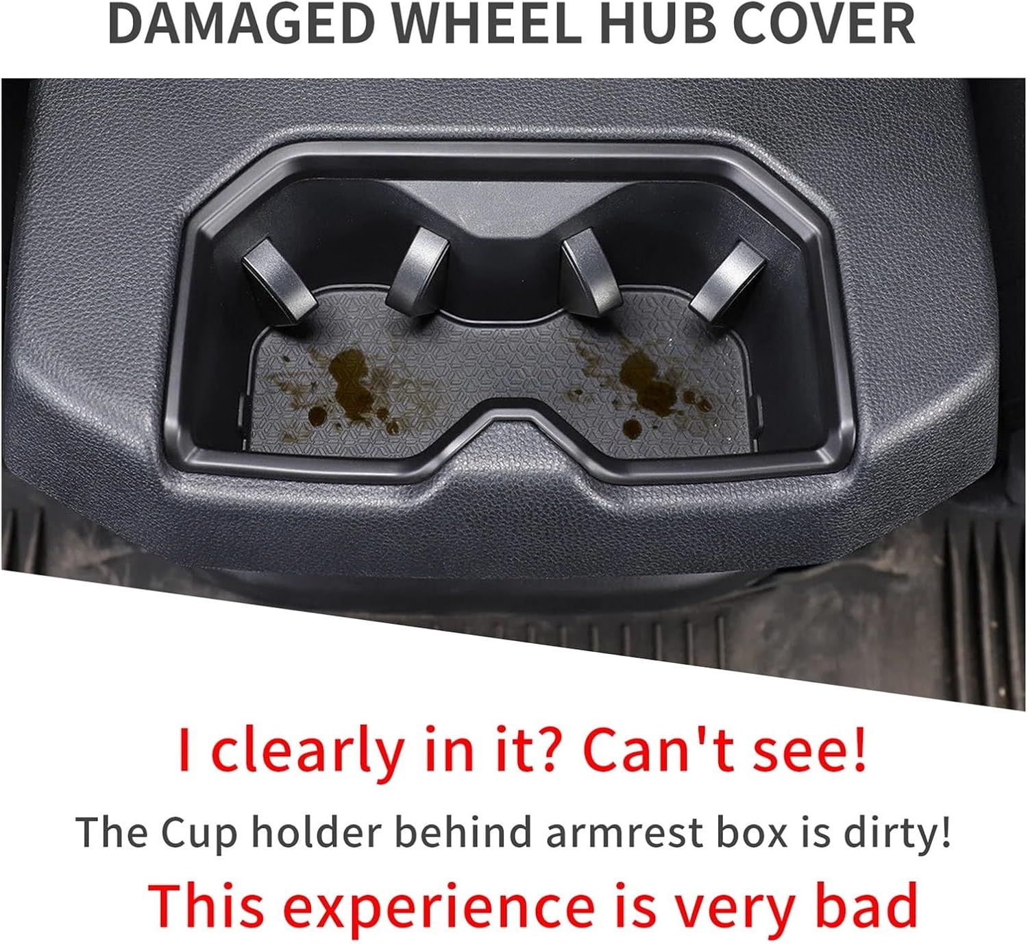 Compatible Sequoia 2024 2025 Cup Holder Storage Box Shock-Absorbing Central Armrest Organizer Tray Car