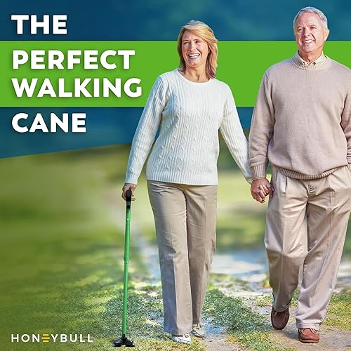 Miniatura 2 de Walking Cane for Men & Women Foldable, Adjustable, Heavy Duty, Free Standing, All Terrain, Collapsible Walking Sticks for Seniors & Adults