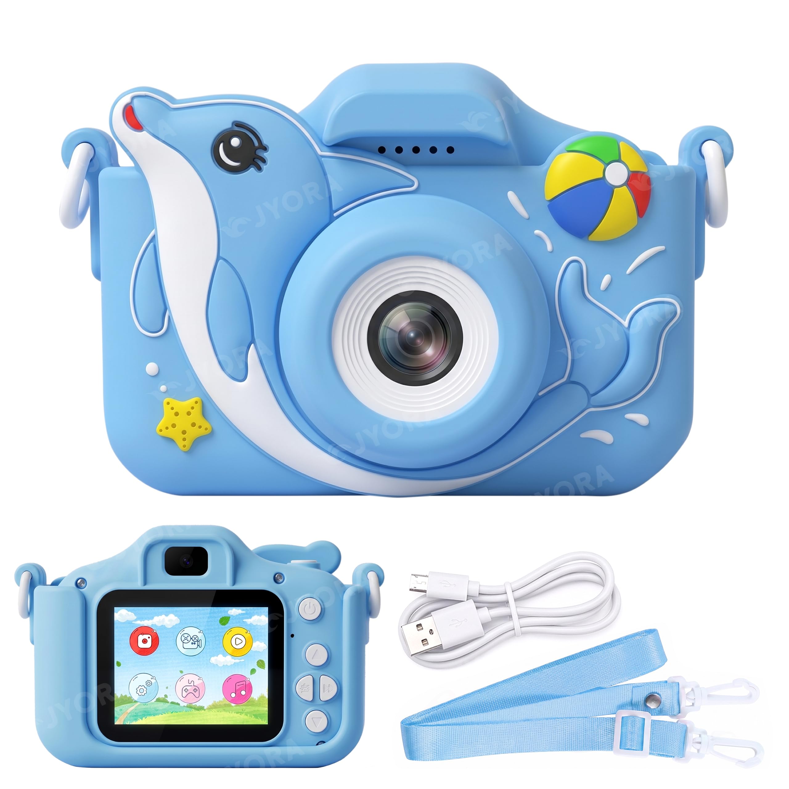 Kids Digital Camera | Mini Camera for Kids 5-12 Years | 48MP Dual Lens HD 1080P Video | 2" IPS Screen, 5 Filters, 21 Frames, 5 Games | Birthday Gift for Girls Boys-image-49