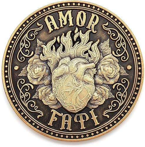 ASVP Shop Amor Fati Coin - Moneda estoica - Moneda de desafío para práctica estoica diaria
