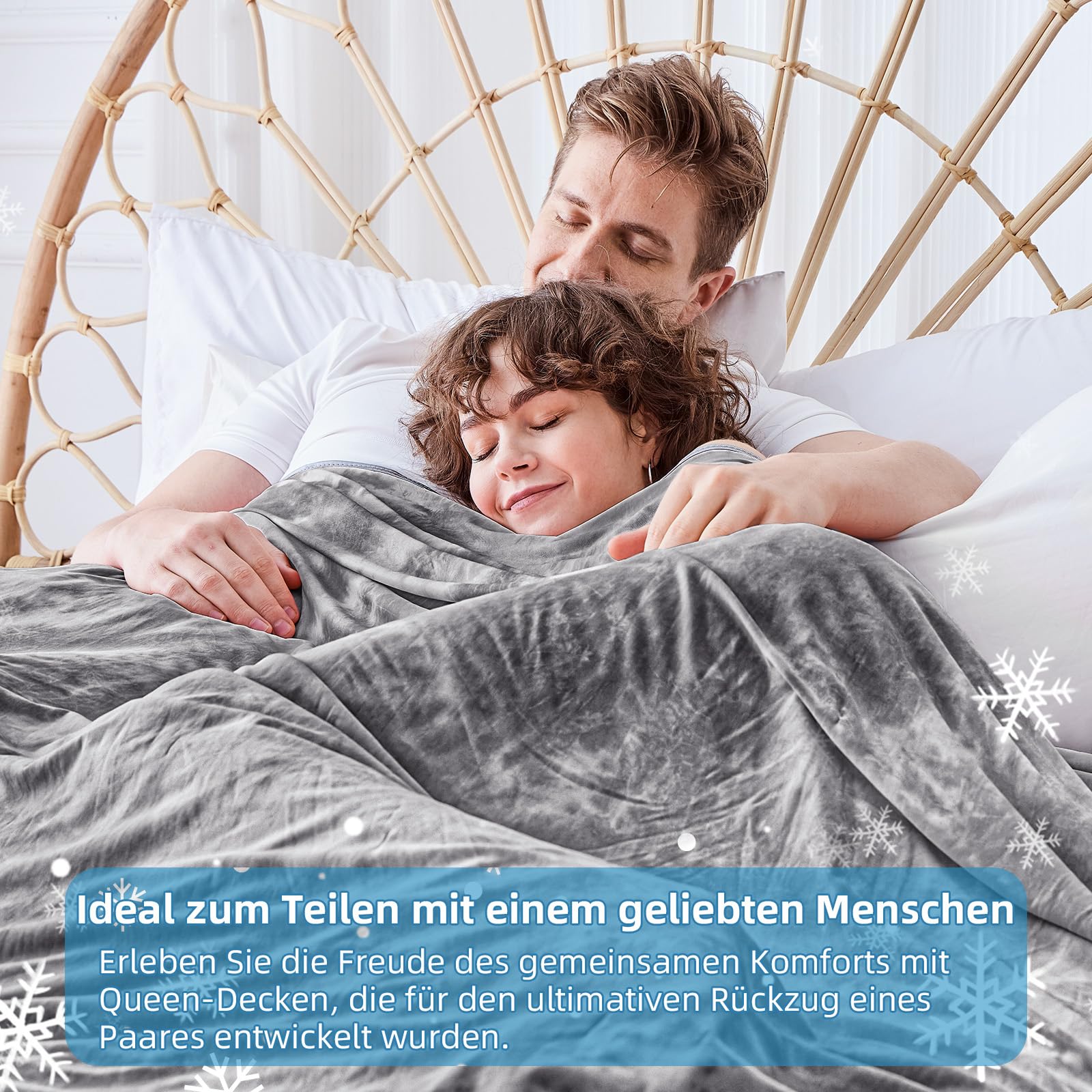 inhand Kühldecke 200 x 220 cm–Selbstkühlende Sommerdecke,Kühldecken zum Schlafen,leichte dünne Kühlende Decke für Mensch und Hund, weiche Kältedecke für Bett, Sofa & Reisedecke, Grau