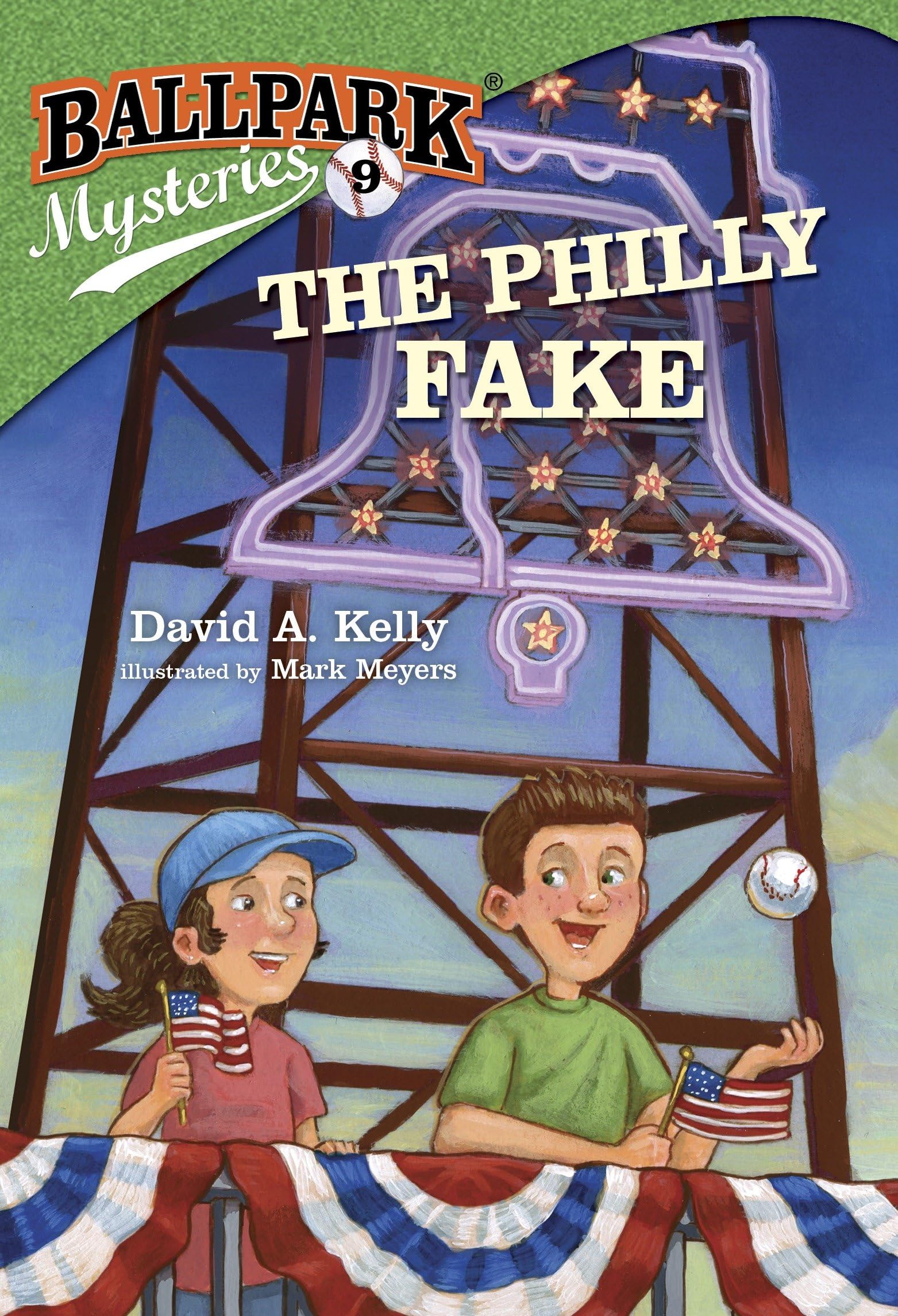 Cover of Ballpark Mysteries #9: The Philly Fake