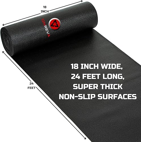 Miniatura 3 de ONREVA Tool Box Liner 18 inch Wide x 24 Ft Large, Toolbox Drawer Liners, Heavy Duty Shelf Rubber Mat, Non Slip Pad Organizer for Rolling Tool Chest