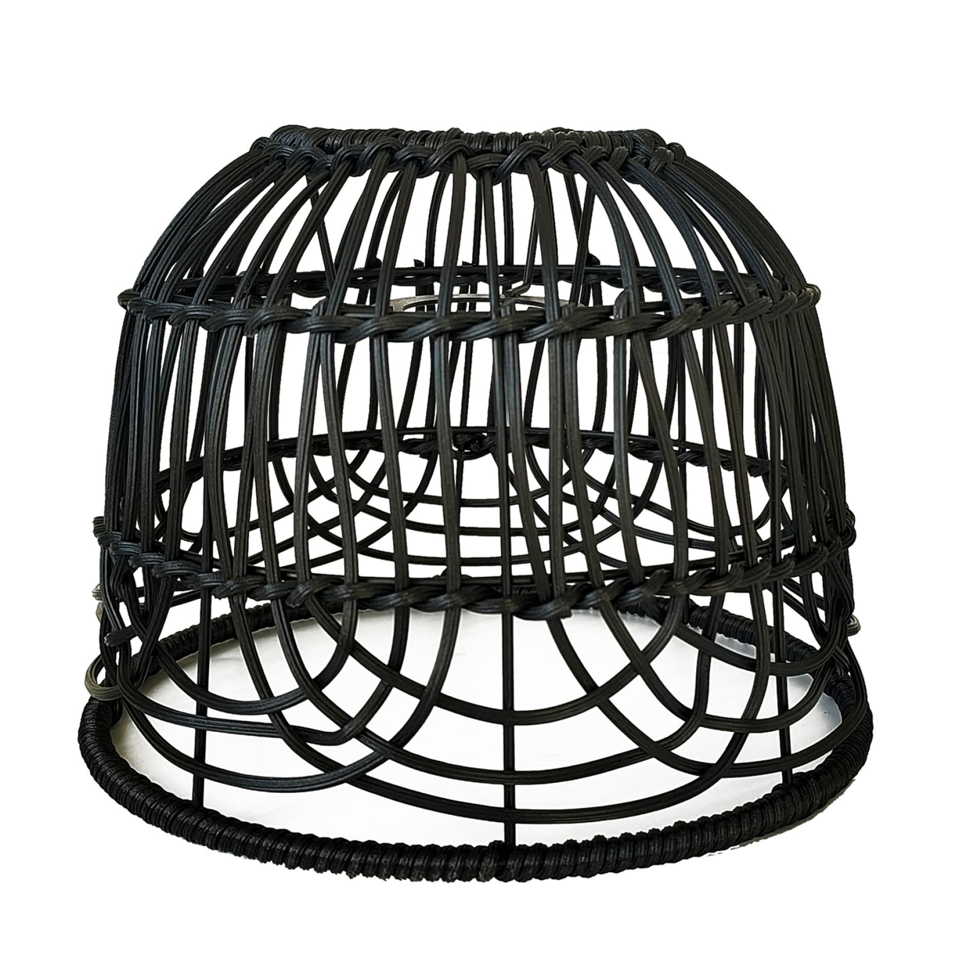 Light Shades Ceiling Bedroom Rattan Lampshade Elegant Woven Light Shade for Ceiling Pendant Light Home Decor Black Woven Light Shade