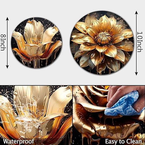 Miniatura 99 de 4 fundas redondas para quemador de estufa de Halloween, cubiertas de quemador eléctrico de calabaza de otoño, 8 y 10 pulgadas, cubierta para Obras