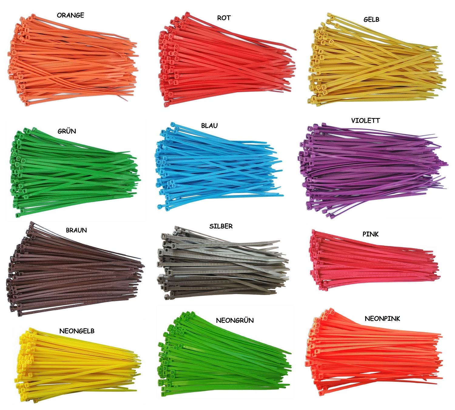 Netproshop Flexbinder Pflanzenbinder – Weiche Kabelbinder, 100 Stück, Schwarz Oder Grün