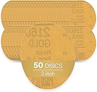 Vista 1 de 912 Hookit disco de arena P5A de 3" color oro de 3M, P320, 3, Dorado