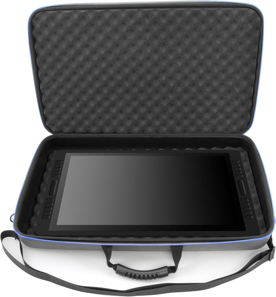 CASEMATIX Graphics Tablets Case Compatible with Wacom Cintiq Pro 22, Huion Kamvas 20 Drawing Pen Display, 22 Plus and More Writing Drawing Tablet Accessories up to 22 Inches, Includes Carry Strap