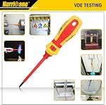 HURRICANE 1000V Ensemble de tournevis électricien isolé, professionnel tout-en-un 13-Pieces CR-V Tournevis magnétique à pozidriv par fente de Phillips