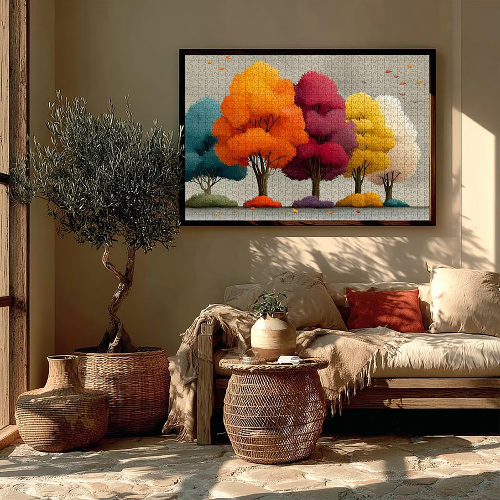 Albero Puzzle 3000 Pezzi Adulti, Puzzle Legno con Scatola 122x81cm, DIY Giochi Divertenti per Familiar, Idea Regalo Uomo e Donna, Squisita confezione Regalo, Estate Decorazioni Casa, (Pianta) 5-2778
