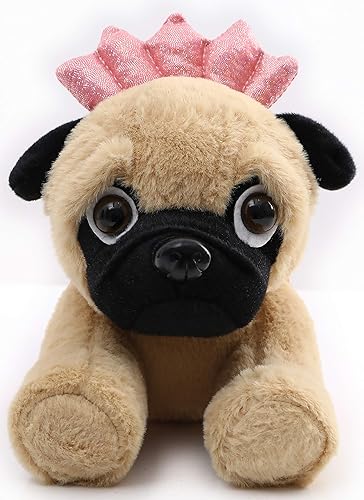 Miniatura 2 de Pug de peluche, perro pug con lindo disfraz, divertidos juguetes de peluche, regalo para niños, parejas, de 10 pulgadas