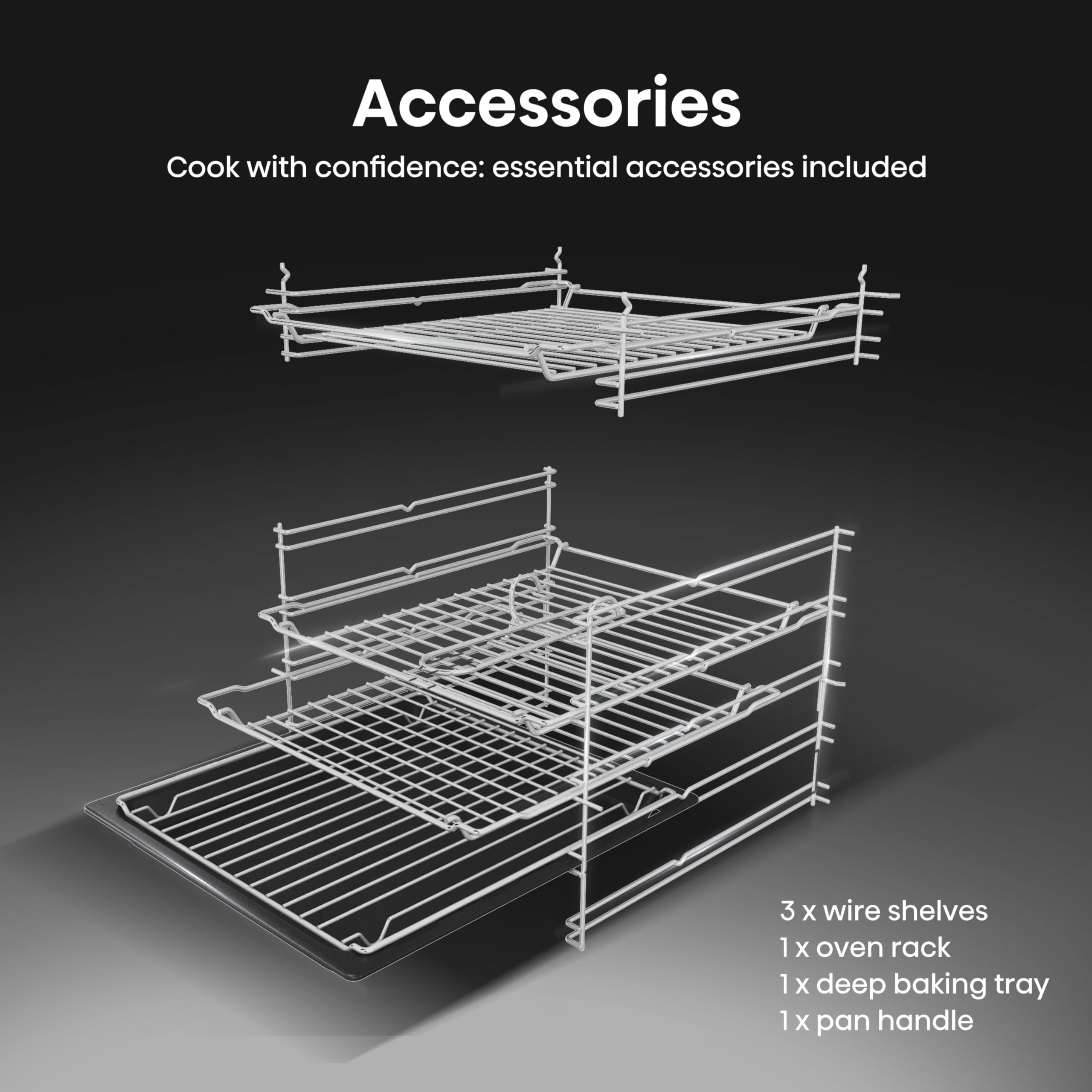 Hisense Hi6 Max 60cm Electric Cooker with Ceramic Hob HDCEC6C20W - White - A Rated — view 19