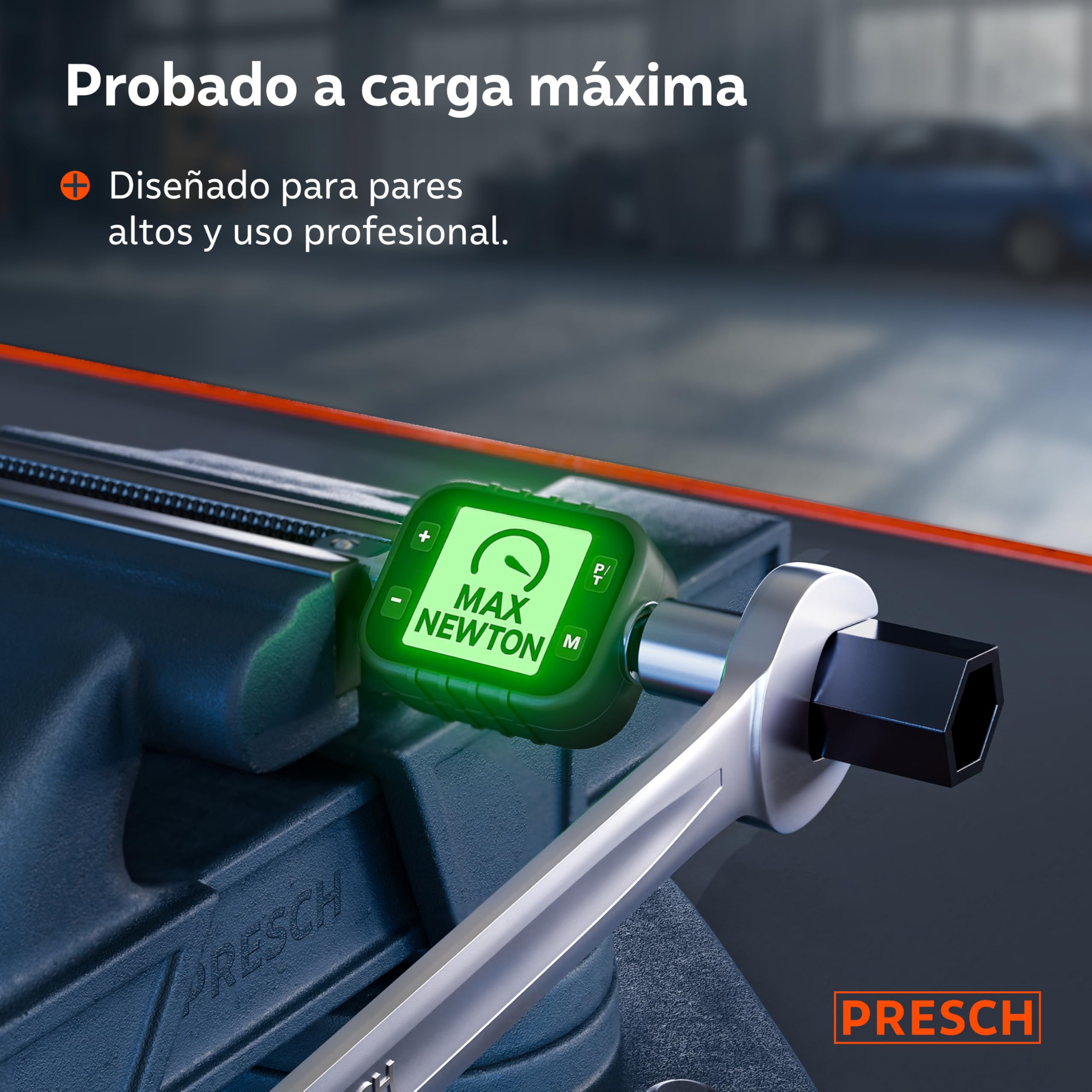PRESCH Llave combinada 12mm - Llave fija con precisión y extremadamente robusta - Extremo de boca inclinado 15° para trabajos en espacios reducidos