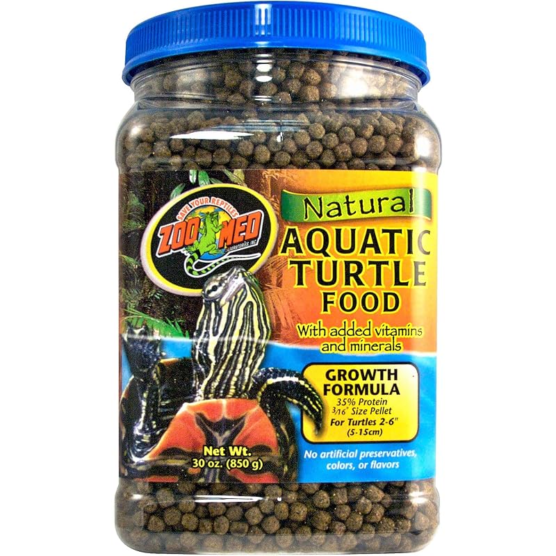 Alimento para Tartarugas Aquáticas Growth Formula em Pellets Flutuantes Zoo Med 454 g