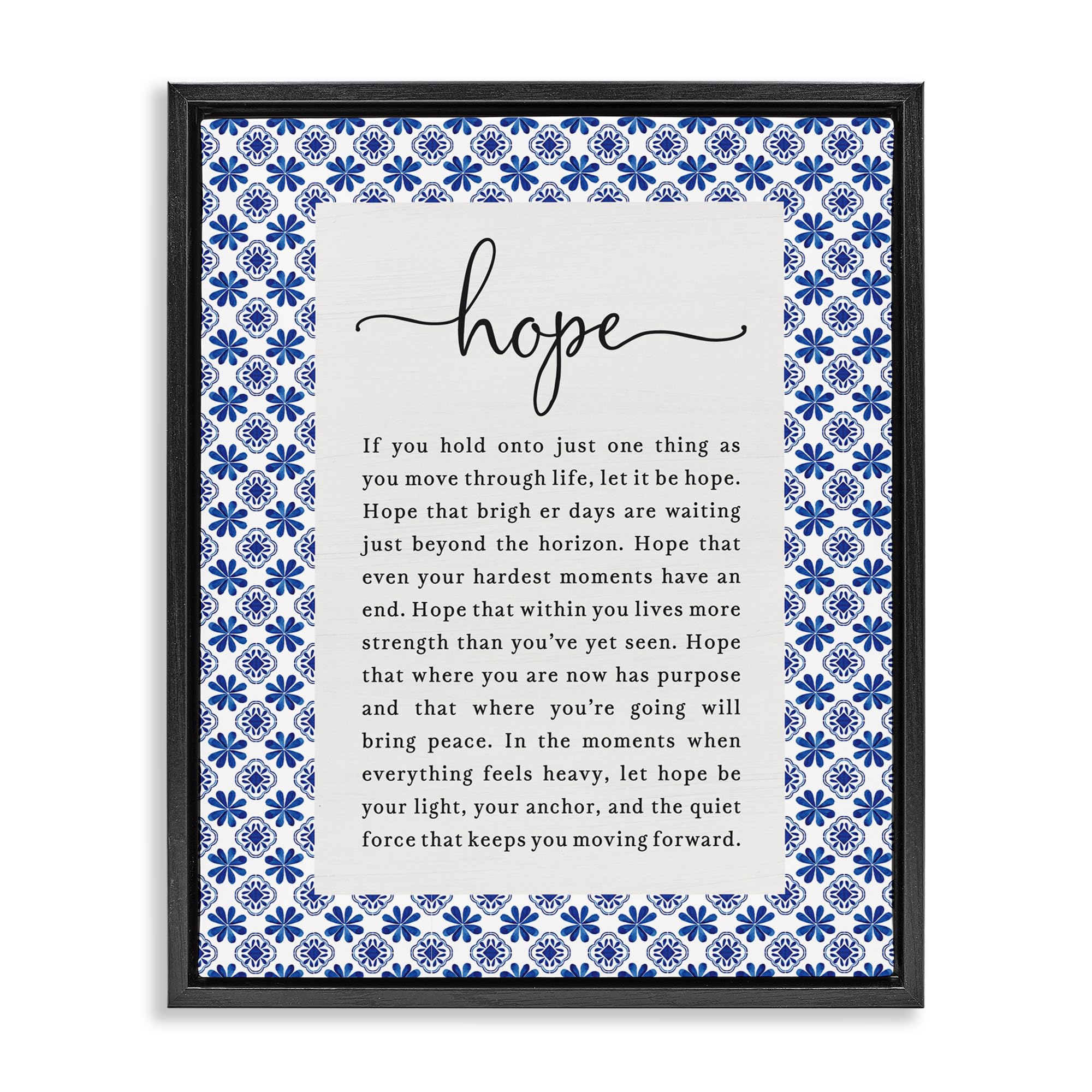 'Hope For Brighter Days'| Floating Frame Canvas Art