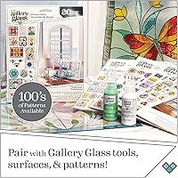 Vista 8 de Gallery Glass Límite líquido, negro, 8 onzas líquidas, líder, perfecto para proyectos de pintura de vidrieras de bricolaje, 19701