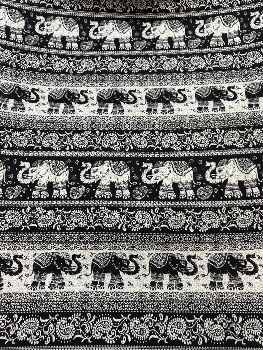 Amazon.com: AMORNPHAN 44” Tribal Elephants Animal Printed Rayon