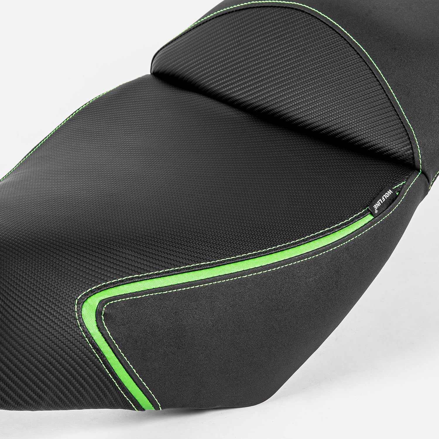 Motorcycle Complete Seat Cushion Pad Fit for Versys 650 Versys650 2022-2025 Passenger Driver One-Piece Pillion Pressure Relief, Green